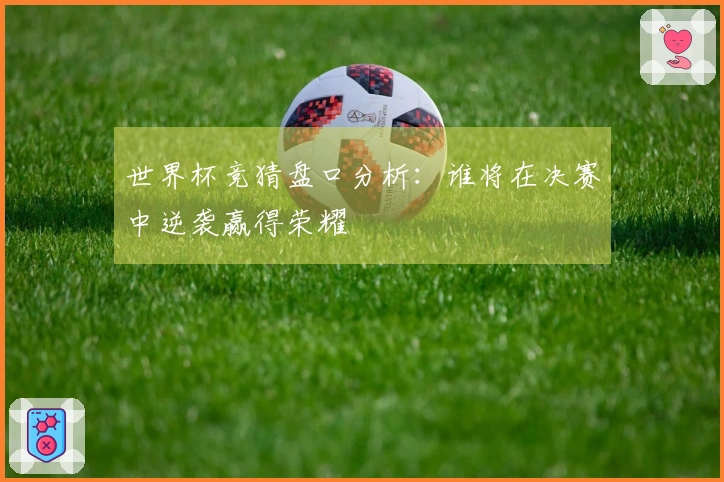 世界杯竞猜盘口分析：谁将在决赛中逆袭赢得荣耀